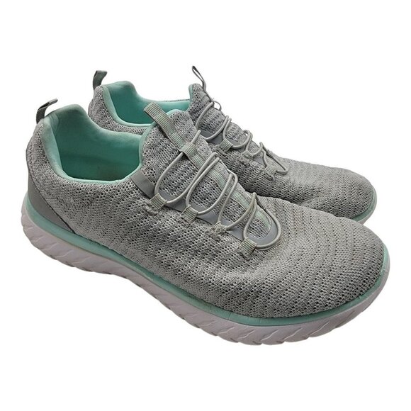 Athletic Works Shoes - Athletic Works Shoes Women's Size 10 Gray Bungee Slip-On Sneakers